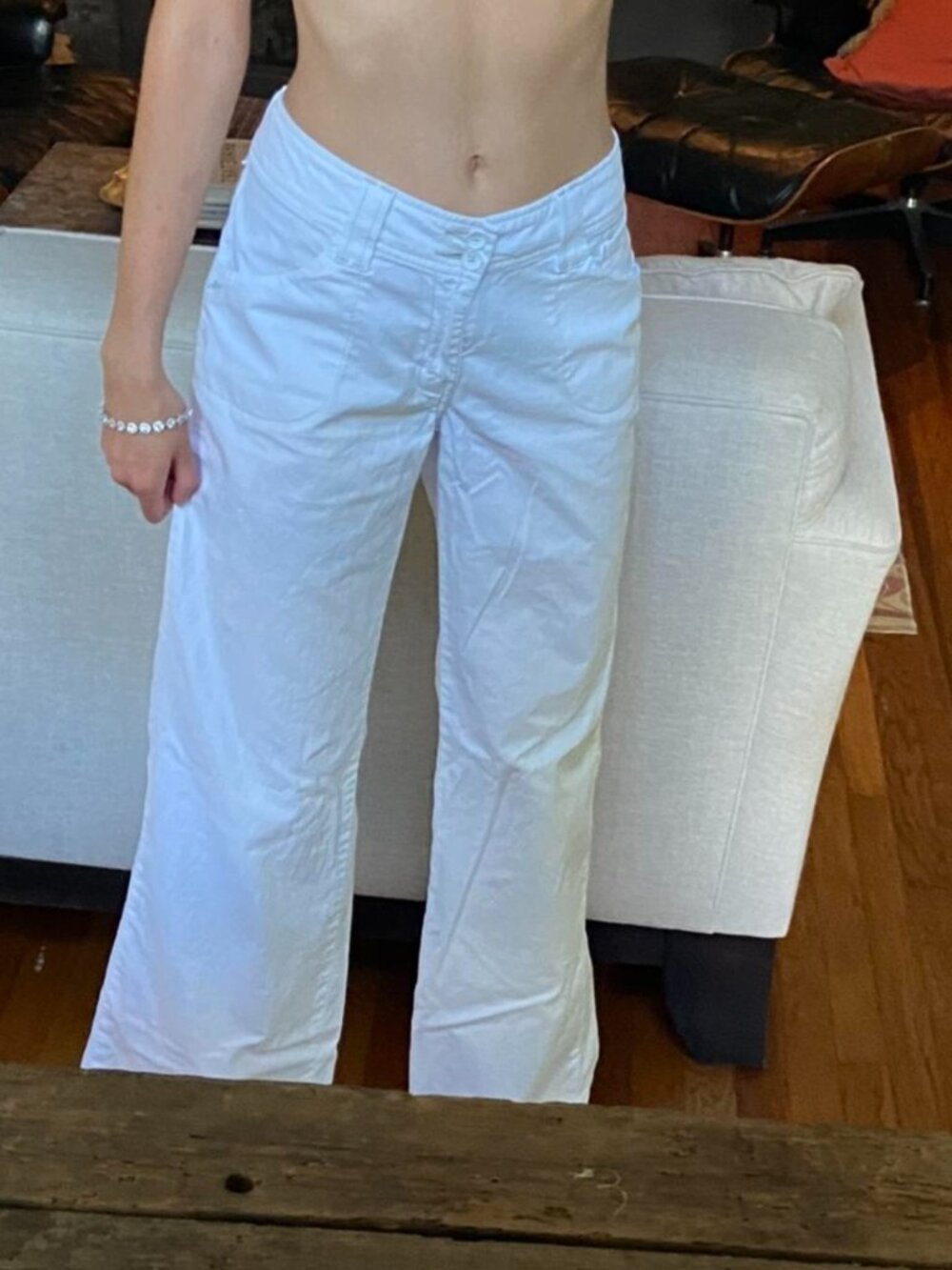 Levi's Women's White Trousers